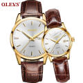 6898 OLEVS Brand Couple  Quartz  WristWatch  China Factory  Direct Selling Watch Men Watch Women Beatiful Dress Watch